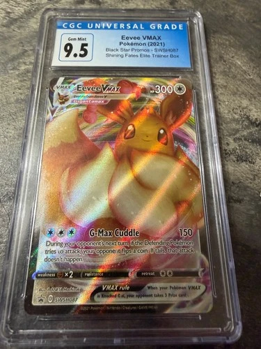 2021 Pokemon VMAX Eevee Black Star Promos SWSH087 Shining Fates Elite CGC 9.5