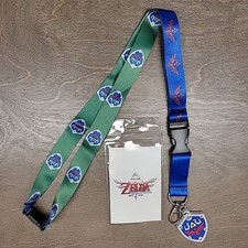 The Legend of Zelda Skyward Sword Neck Lanyard ID Badge Holder Keychain Link NEW
