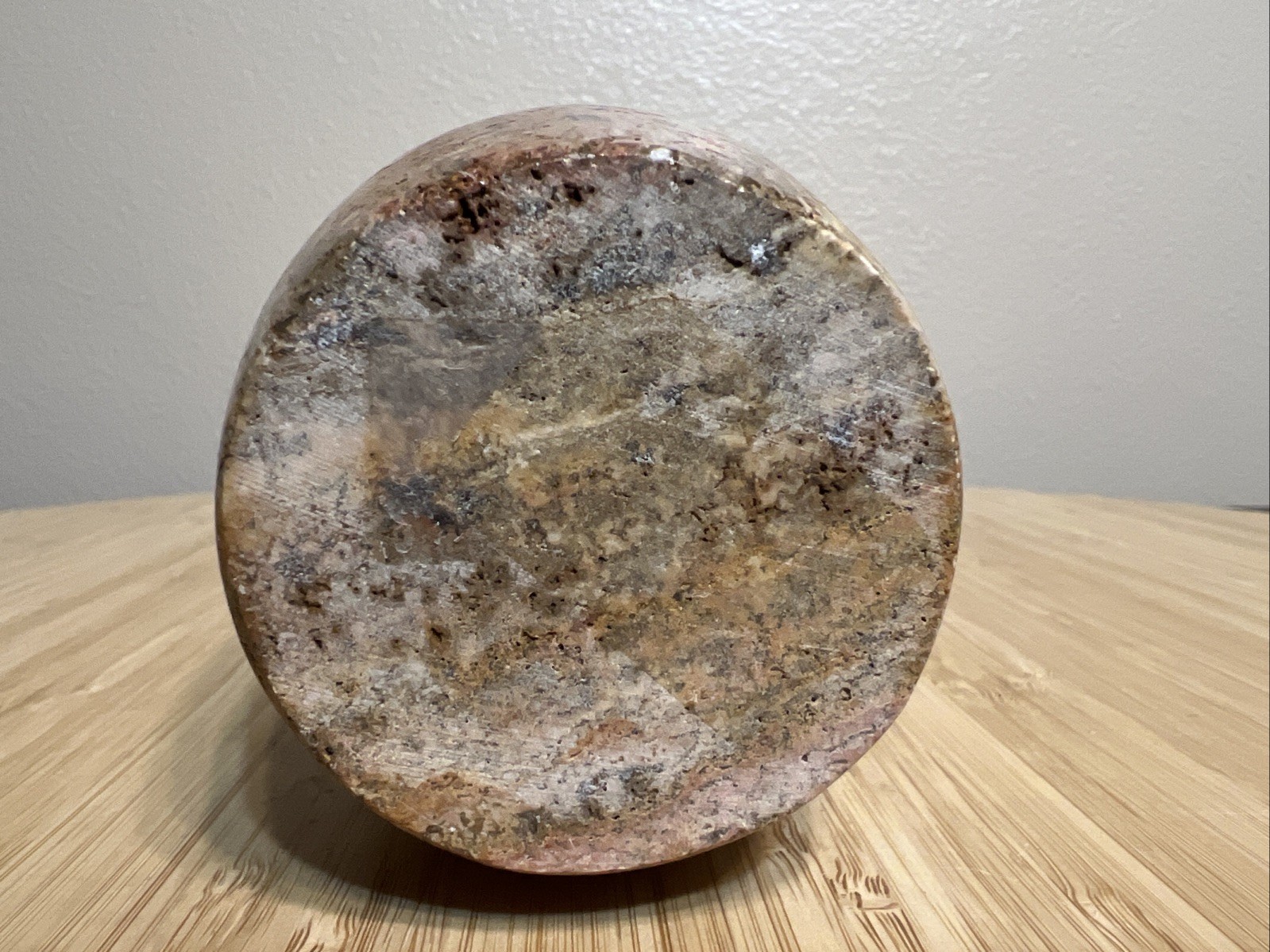 Natural Jasper Stone Toothbrush Holder 4 Inch Tall-3 Inch Wide-Heavy