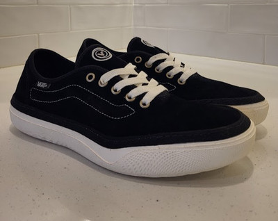 Vans Circle Vee Black Marshmallow Mens Size 10 Thalia Dane Pilgrim Surf