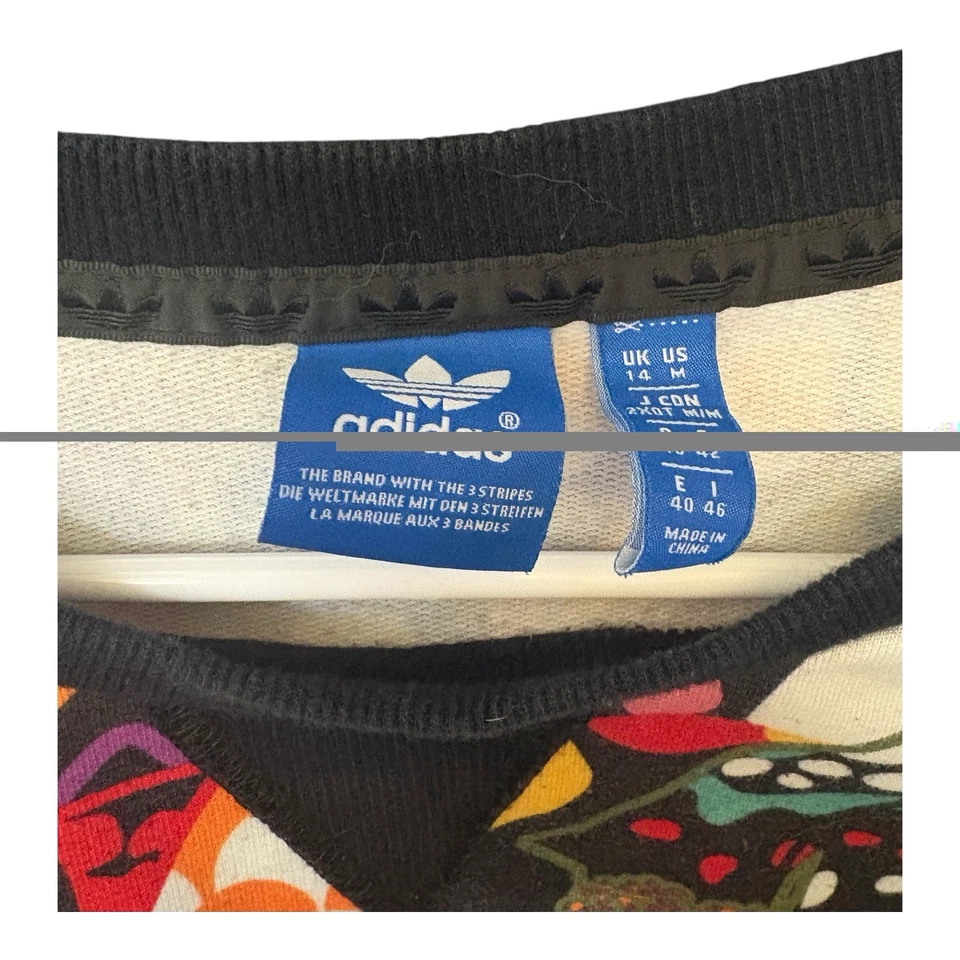Adidas X Farm Rio Sweatshirt Womens Medium Maracatu Brazilian Trefoil Colorful - Image 2 of 4
