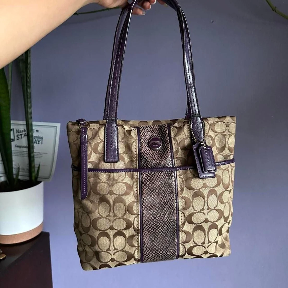Coach Canvas Exterior Tote Bags & Handbags for Women for sale | eBay