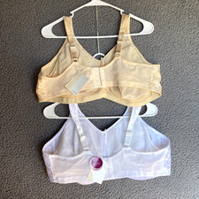 Amoena Mastectomy Bundle Ella Pocketed Wireless Set of 2 Lot 2133 Bras 46DD NWT