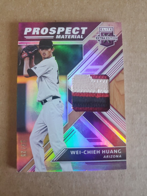 2018 Elite Extra Edition Gold Wei-Chieh Huang 4 Color Patch/25 Diamondbacks !!!
