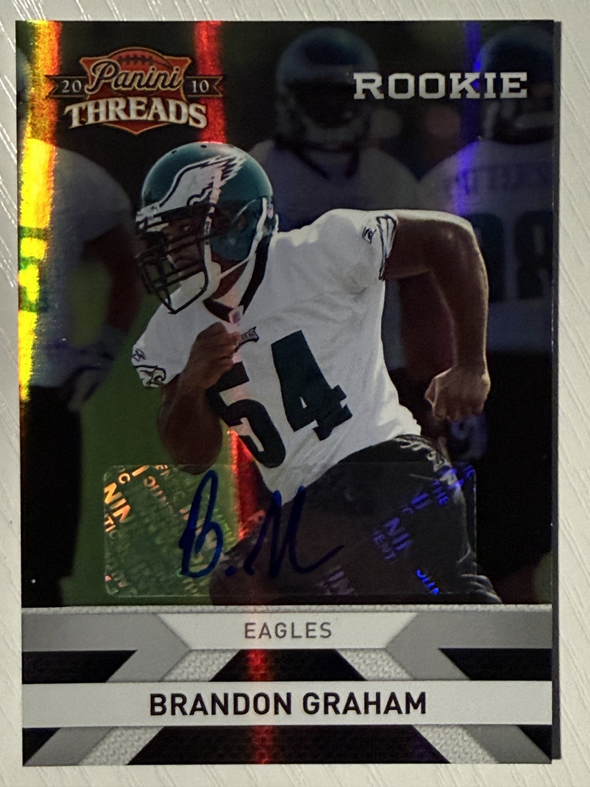 Brandon Graham Panini Threads #210 Autograph