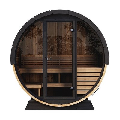 SaunaLife 2-4 Person EE6G ERGO Elegance Series Barrel Sauna. Scratch N Dent 