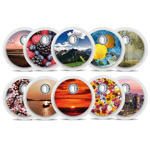 Aufkleber für Freestyle Libre 3 Sticker - 10er Set "Nature" | Diasticker®