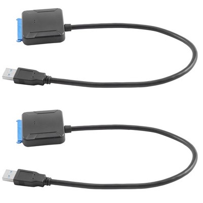 2X  zu USB 3.0 2.5 / 3.5 Hdd Ssd  Platten Konverter Kabel Adapter V9E45554