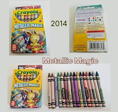 Crayola Crayons Special Pack 16 Count Box 2014 Metallic Magic 