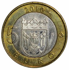 2010 FINLANDIA 5 Euro Provinz Original V&auml;rsinais-Suomi MF136022