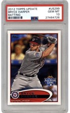 2012 Topps Update * Batting * Near Rookie * Bryce Harper * #US 299 * PSA 10