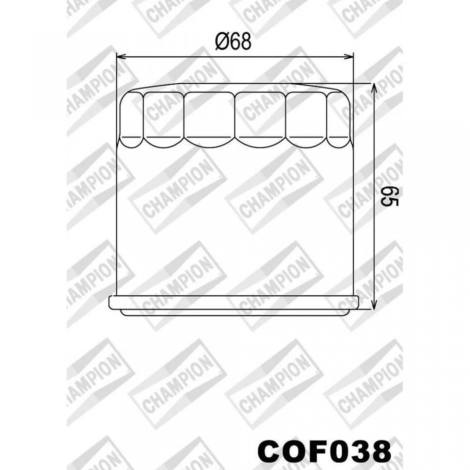 Filtre à huile Champion pour Moto Aprilia 1000 RSV4 R 2010 à 2011 Neuf - Photo 3/4