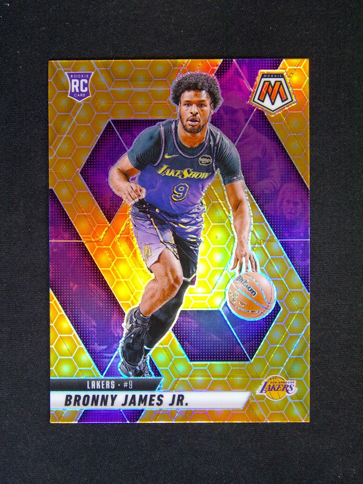 2024-25 Panini Mosaic Bronny James Jr. #214 RC Rookie Honeycomb Case Hit SSP