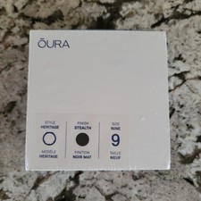 Oura Ring Gen 3 Heritage Size 9 Stealth Black Smart Health Tracker NEW Sealed