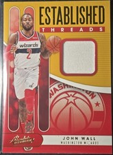 2019-20 Panini Absolute #ET-JWL John Wall Established Threads Level 1