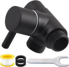 All Metal 2-Way Shower Arm Diverter Valve, G1/2 Solid Brass Shower Splitter for