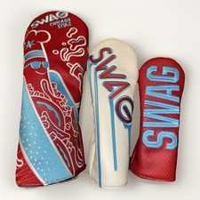 Swag Golf Head Cover Set - Driver Wood Hybrid Jumbo Dog Melting Swag NOOB