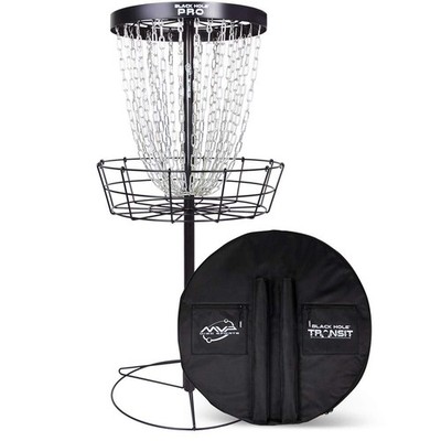 MVP Disc Sports Black Hole Pro 24Chain Portable Disc Golf Basket with
