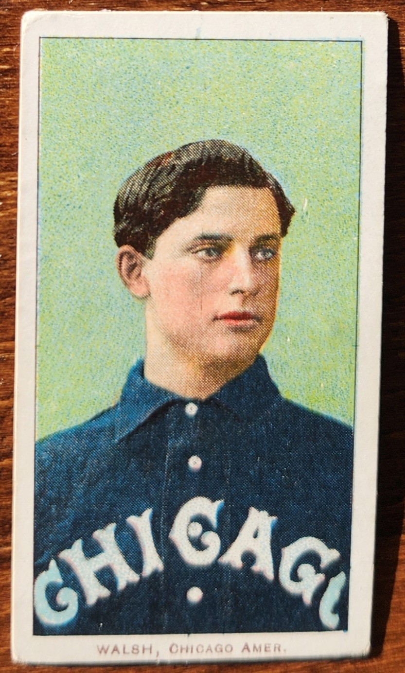1909-11 T206 Ed Walsh Sweet Caporal 150 Beautiful Front Back Wear