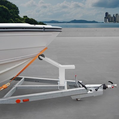 Adjustable Boat Trailer Winch Stand Trailing Tool W/ Roller for Various Ships
