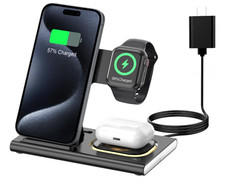 3 in 1 Charging Station for Apple Wireless Charger for iPhone 17 16 15 14 13 12