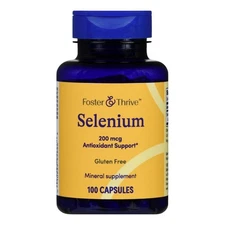 Selenium 100 Caps 200 Mcg by Foster And Thrive
