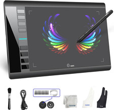 Graphics Drawing Tablet, M708 10 X 6 Inch Large Digital Drawing Pad with 8 Hot