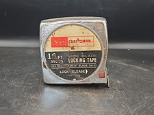 Vintage SEARS Craftsman 12 Ft Tape Measure 39214 USA Wide Blade