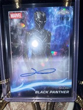 2025 Topps Chrome Marvel Studio Shuri Black Panther Black Refractor /10 AUTO