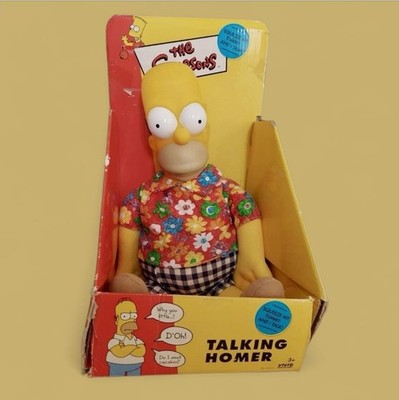 Vintage 1998 Vivid Imaginations The Simpsons sprechender Homer Simpson Puppe