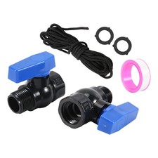 Rain  Spigot Kit 2Pack 3/4inch GHT Garden Hose Shut Off  with Bulkhead4667