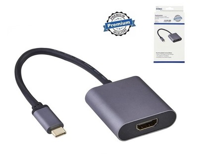 DINIC USB-Adapter, USB-C auf HDMI-Buchse, 4K2K bei 60 Hz, HDR, #26647453