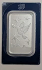 HOLY LAND MINT DOVE OF PEACE 100 GRAM .999 FINE SILVER BAR IN ASSAY SKU IL000555