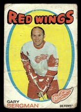 1971-72 Topps Gary Bergman #119 - Detroit Red Wings - (Low Grade)