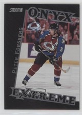 1999-00 Topps Stadium Club Onyx Extreme Peter Forsberg #OE2 HOF 1s7