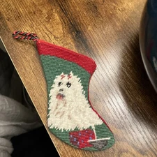 Dog Mini Stocking Maltese, Bichon Frise, Shih  Tzu ,Lhasa Apso, Christmas