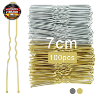 Haarnadeln Set 100 StüCk U-FöRmige Bobby Pins FüR Hochsteckfrisuren Damen MäDche