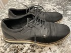 Ashford Hayes Mens Black Oxford Lace Up Casual Shoes Almond Toe 9 M Pre-Owned — photo 7