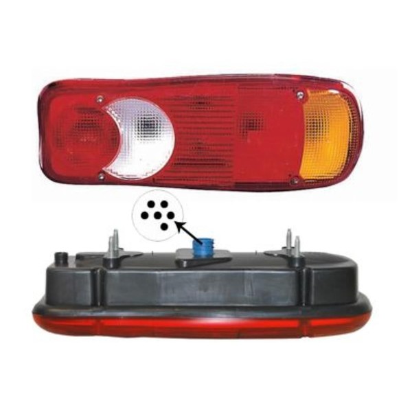 VAN Wezel RüCkleuchte Heckleuchte Rechts FüR Fiat Ducato Pritsche/Fahrgestell-image