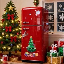 1 Set Christmas Refrigerator Magnets Xmas Fridge Magnet Stickers Holiday Magnets