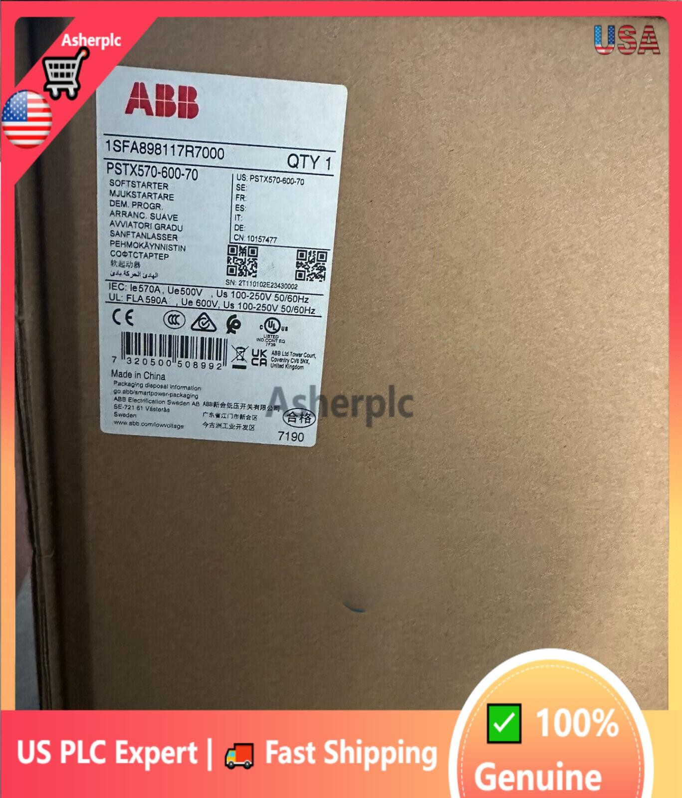 PSTX570-600-70 ABB PSTX570-600-70 soft starter Brand new