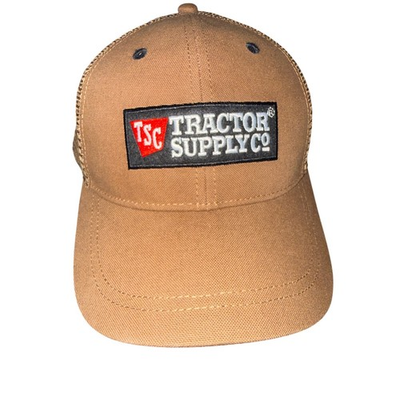 #ad Tractor Supply Co TSC Trucker Hat Brown Mesh Cap Men#x27;s Adjustable $14.00