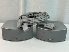 Pair 2 Bose CineMate AV3-2-1 321 Series I II III GS Gemstone Speakers w/ Cable