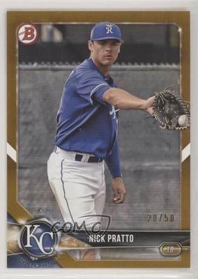 2018 Bowman Draft Gold 20/50 Nick Pratto #BD-98 s3g