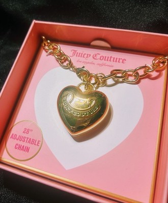 Juicy Couture Gold Heart Pendant Necklace 28