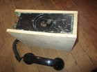 Vintage EE-8 War Time Field Phone Wooden Box Reciever Very Nice! — photo 8