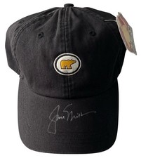 JACK NICKLAUS SIGNED GOLDEN BEAR GOLF HAT (BLACK) JSA LOA B54519
