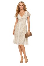 TOGETHER DRESS BEIGE PRINT SIZE 42 0809648905