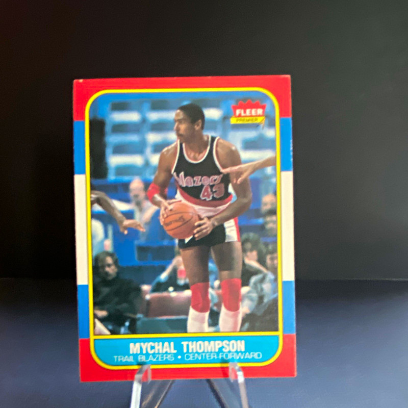 Fleer 1986-87 Mychal Thompson #111 Portland Trail Blazers Base Set Card
