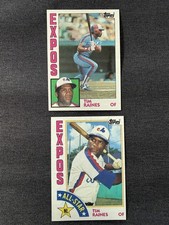 1984 Topps Baseball Cards (2) #370 & 390 TIM RAINES-Montreal Expos
